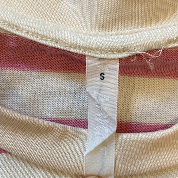 Arket T-shirt dress in pink and cream size small - Picture 9 of 11